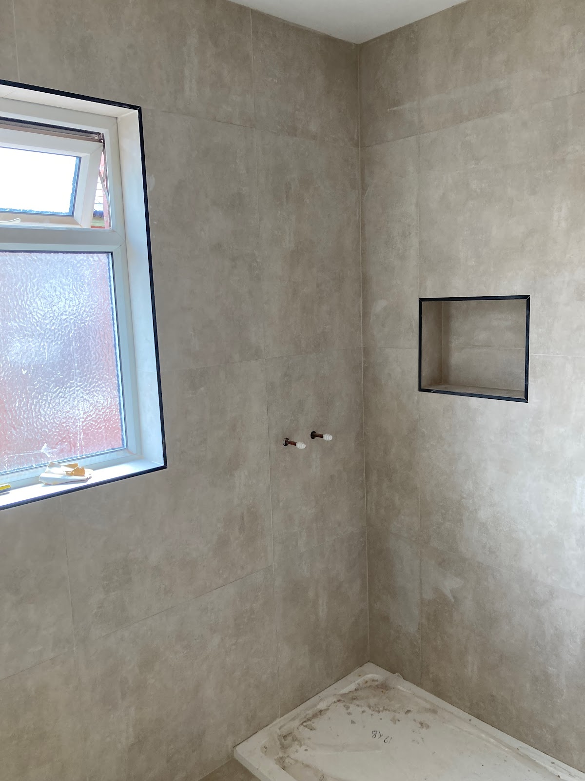 Floor tiling project on the Fylde Coast